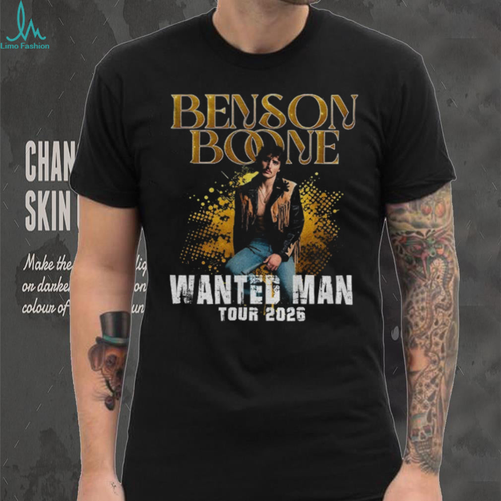 Benson Boone Wanted Man Tour 2026 music shirt