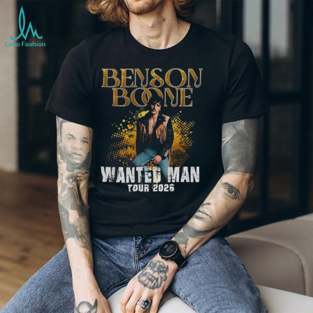 Benson Boone Wanted Man Tour 2026 music shirt