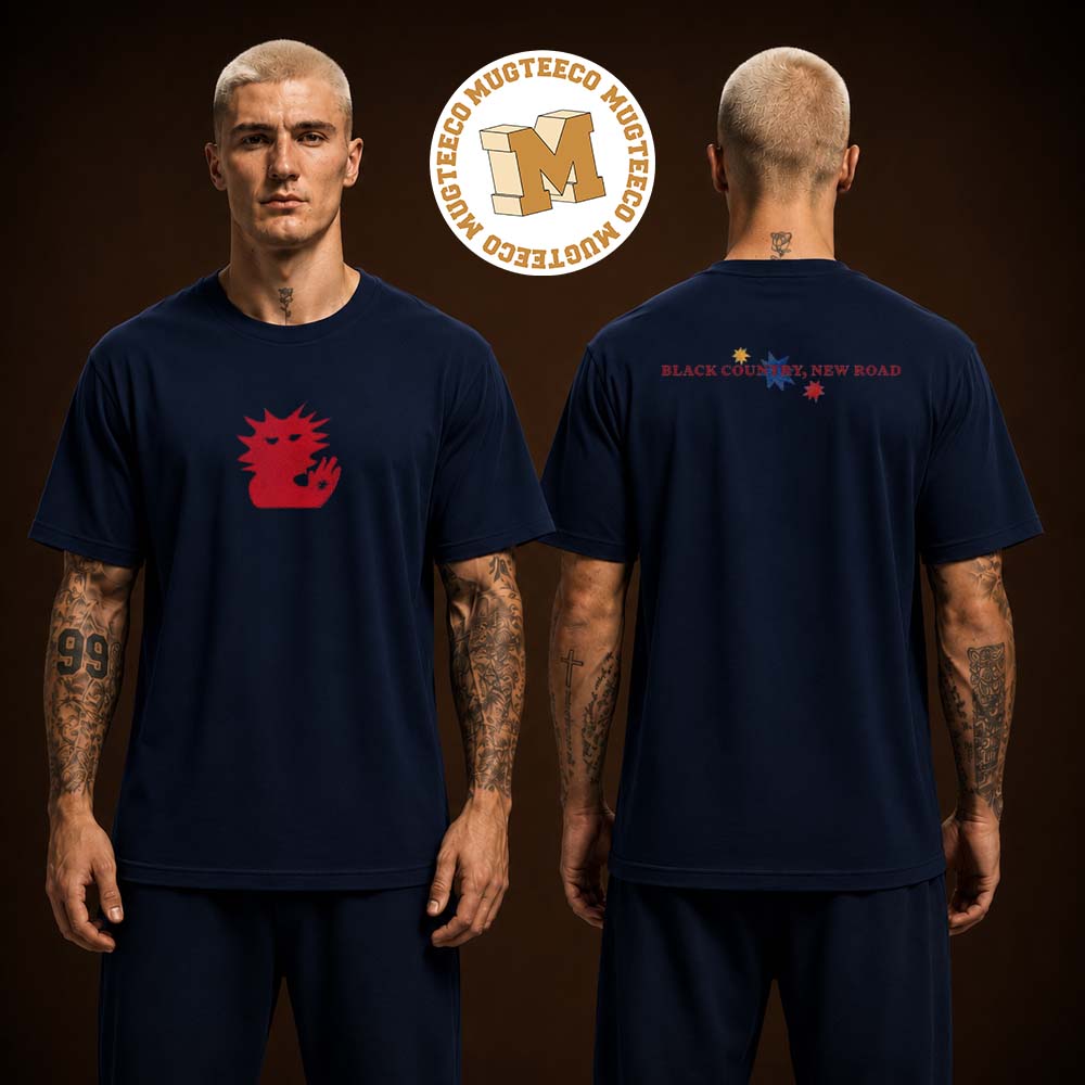 Black Country New Road Red Icon Navy Two Sided Unisex T-Shirt