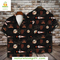 San Francisco Giants Hawaiian Shirt Black Baseball Fever Aloha Shirt