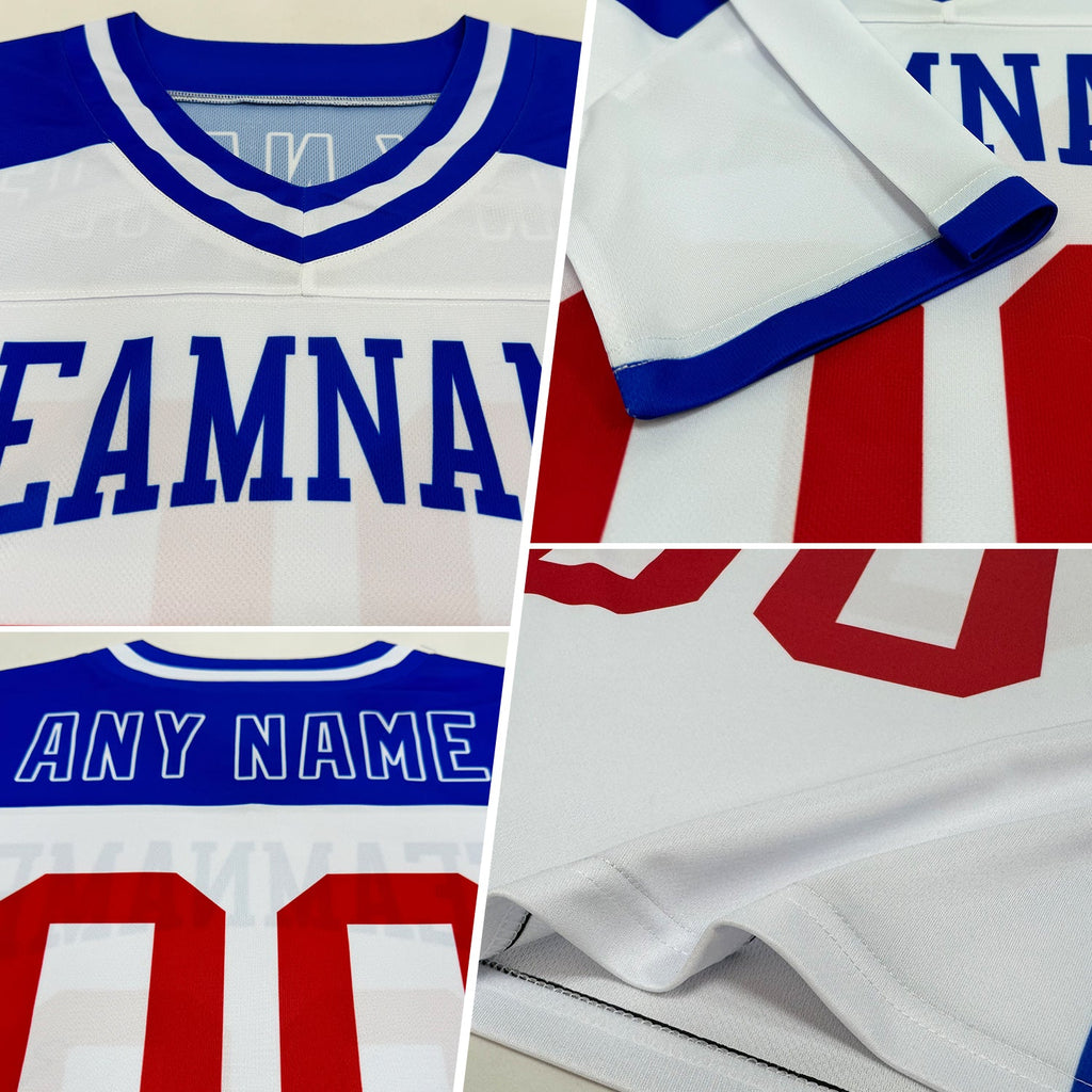 Custom Black Cream-Crimson Authentic Football Jersey