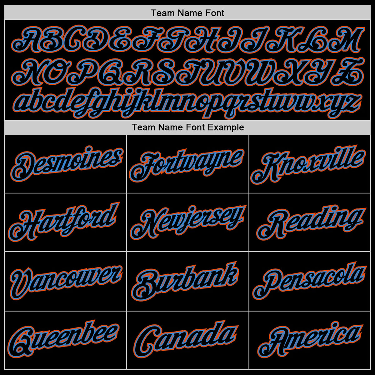 Custom Black Powder Blue-Orange Authentic Throwback Basketball Jersey