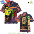 Bob Marley Hawaiian Shirt One Love One Heart Freedom