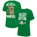 Boston Celtics Kelly Green 2024 Finals Champions 18 Banners T-Shirt