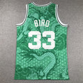 Boston Celtics #33 Larry Bird Celtics 33 Year of Dragon Limited s-xxl Style 1