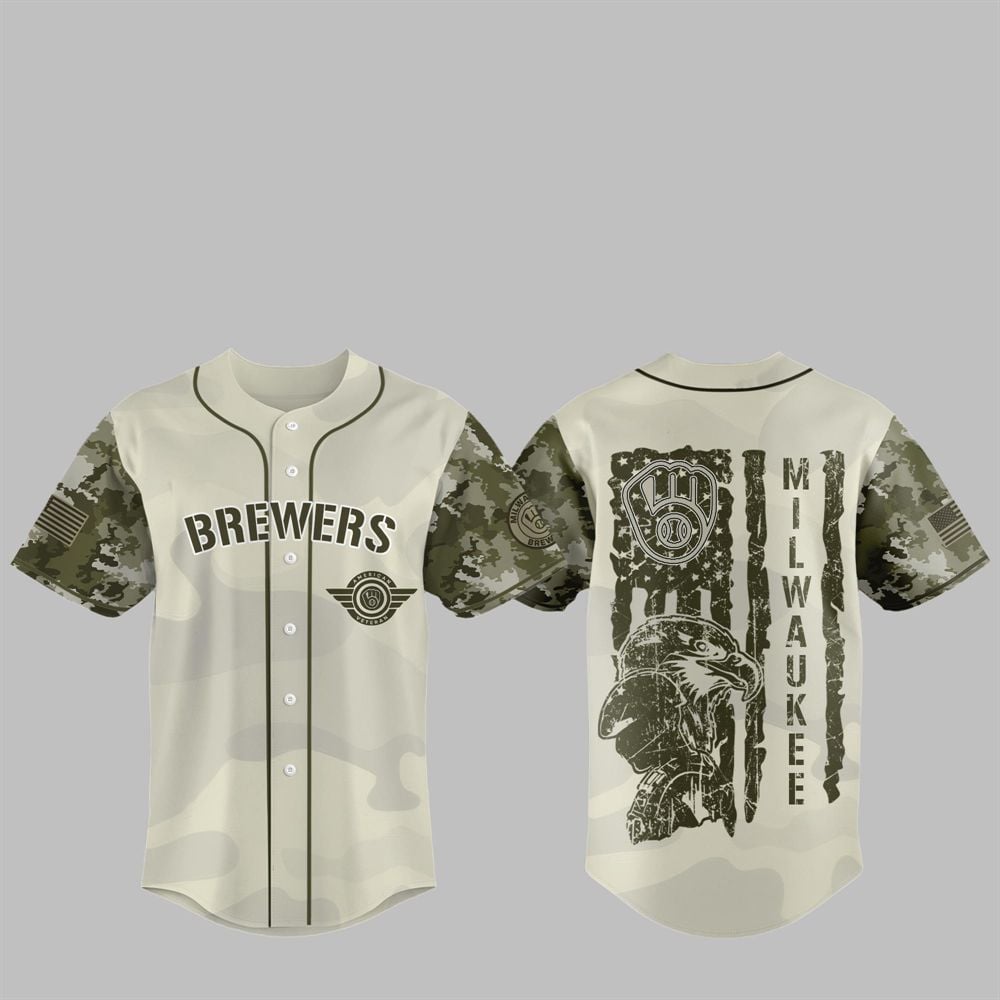 Brewers 2025 Armed Forces Day Night Jersey - Grishko.com