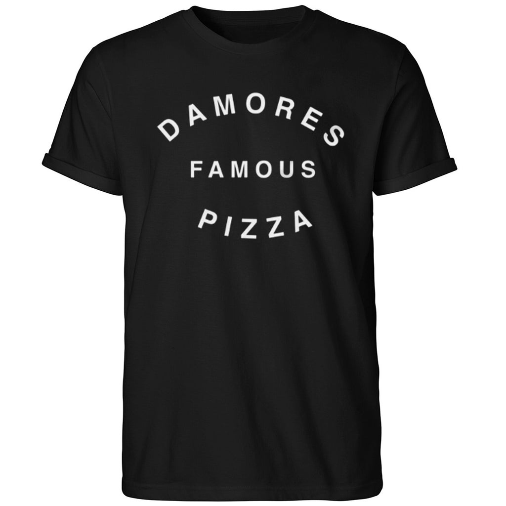 Brian Hickerson With Damores Famous Pizza Shirt
