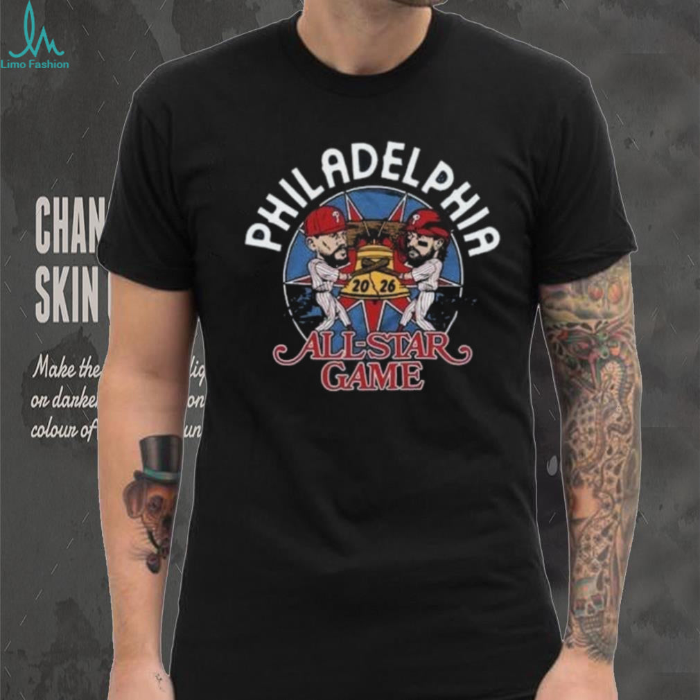Bryce Harper & Kyle Schwarber Philadelphia Phillies 2026 MLB All Star Game Signatures Shirt