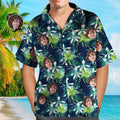 Custom Face On Shirt Hawaiian Shirt Sea and Dolphin