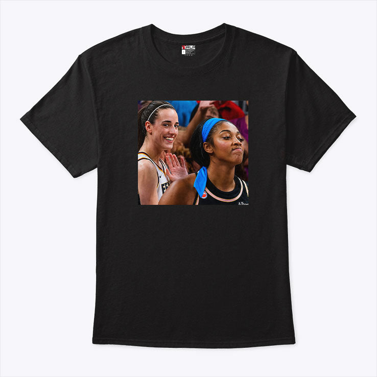 Caitlin Clark Laughing After Angel Reese Missed Game Winning Layup T Shirt