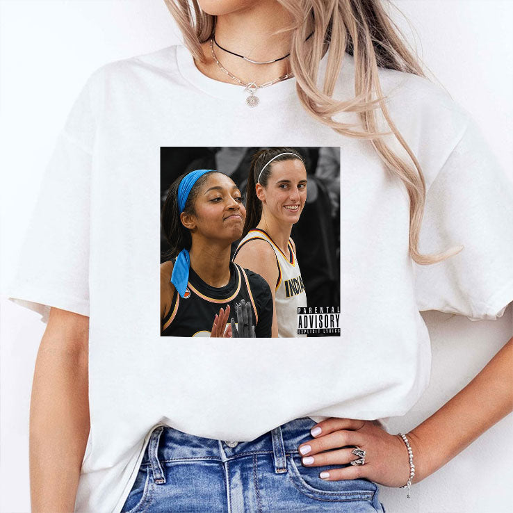 Caitlin Clark Laughing At Angel Reese Missed Layup Indiana Chicago Rivalry T Shirt