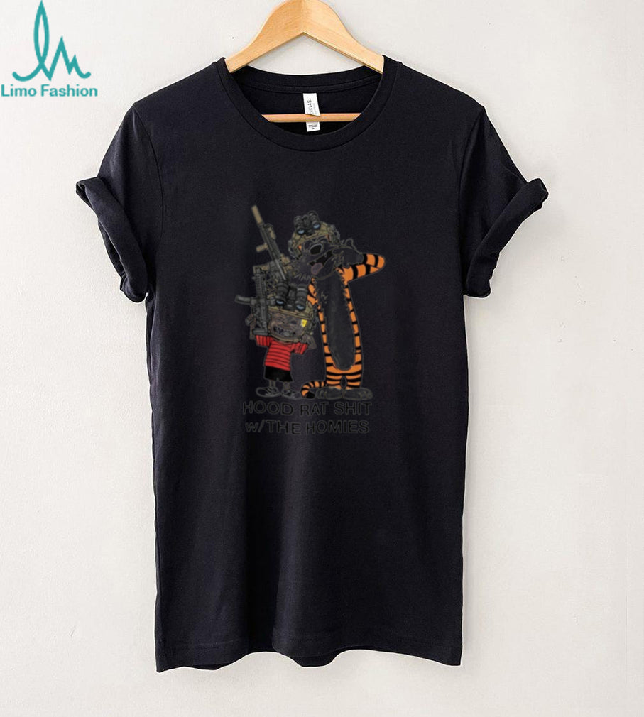 Calvin And Hobbes Hood Rat Shit With The Homies Shirt