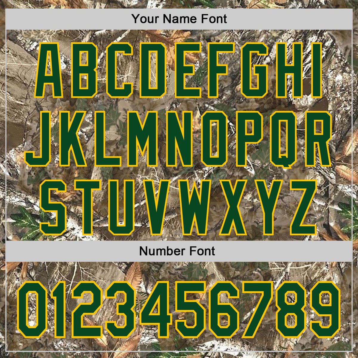 Custom Camo Green-Yellow Woodland Forest Camouflage Authentic Salute To Service Baseball Jersey