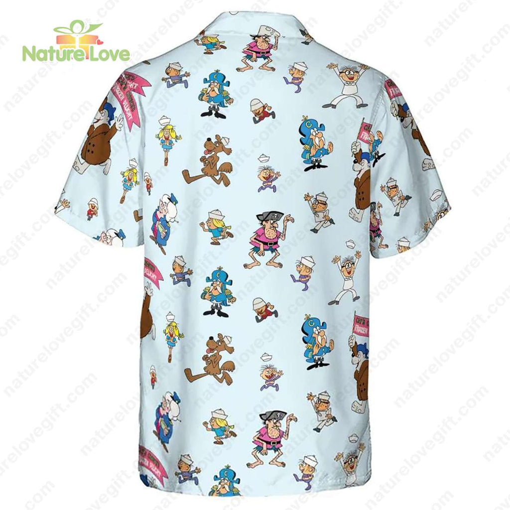 Cap’n Crunch Peanut Butter Crunch Cereal​ Characters Hawaiian Shirt