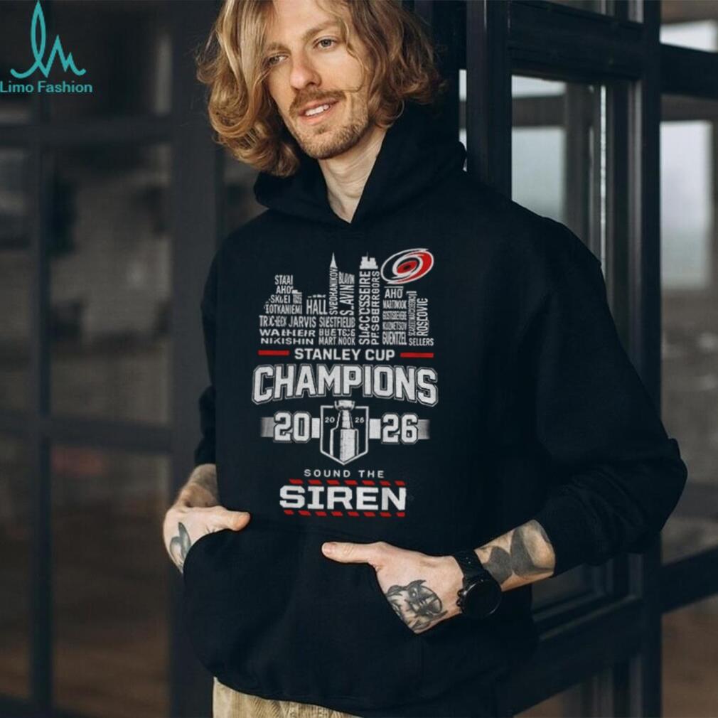 Carolina Hurricanes stanley cup champion 2026 sound the siren shirt