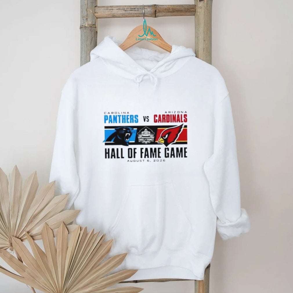 Carolina Panthers Vs Arizona Cardinals 2026 Hall of Fame Game Dueling Logo shirt