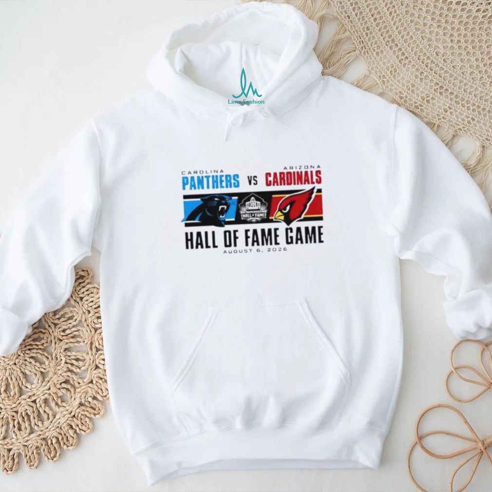 Carolina Panthers Vs Arizona Cardinals 2026 Hall of Fame Game Dueling Logo shirt