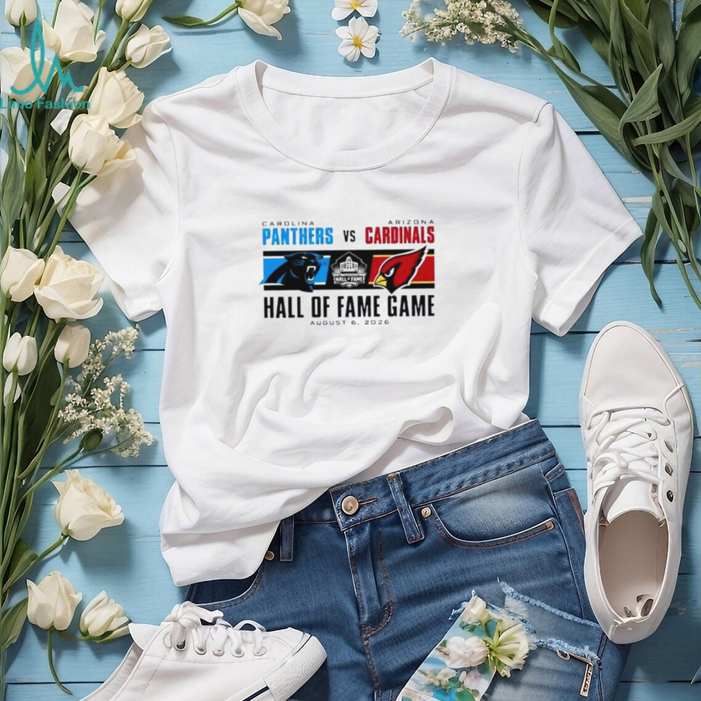Carolina Panthers Vs Arizona Cardinals 2026 Hall of Fame Game Dueling Logo shirt