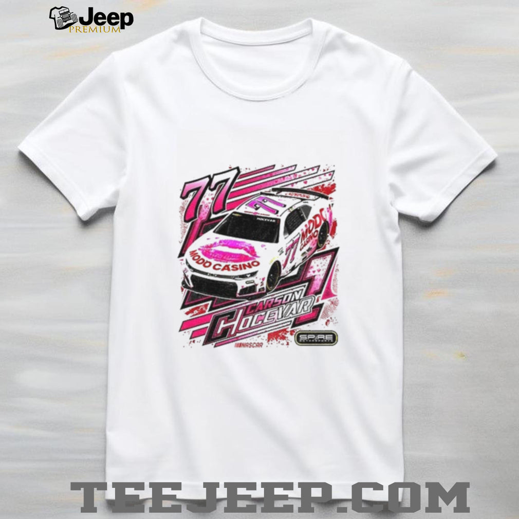 Carson Hocevar Spire Motorsports NASCAR Racing Modo Casino 77 Pink Car Shirt