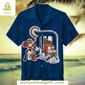 Detroit Tigers Hawaiian Shirt Cartoon Mascot Fun Stylish Baseball Apparel