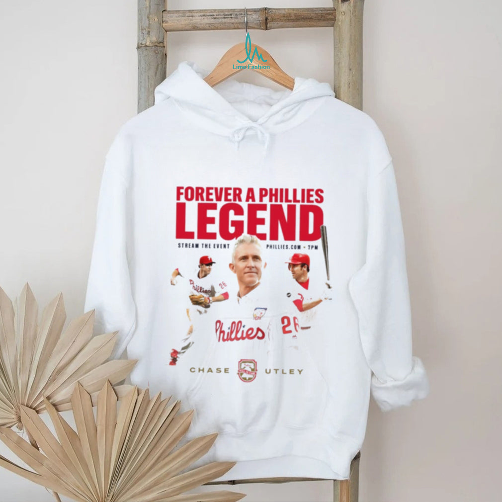 Chase Utley Forever a Phillies Legend Wall of Fame shirt