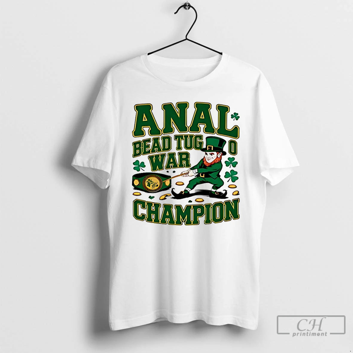 Classic Anal Bead Tug War Champion St Patricks Day