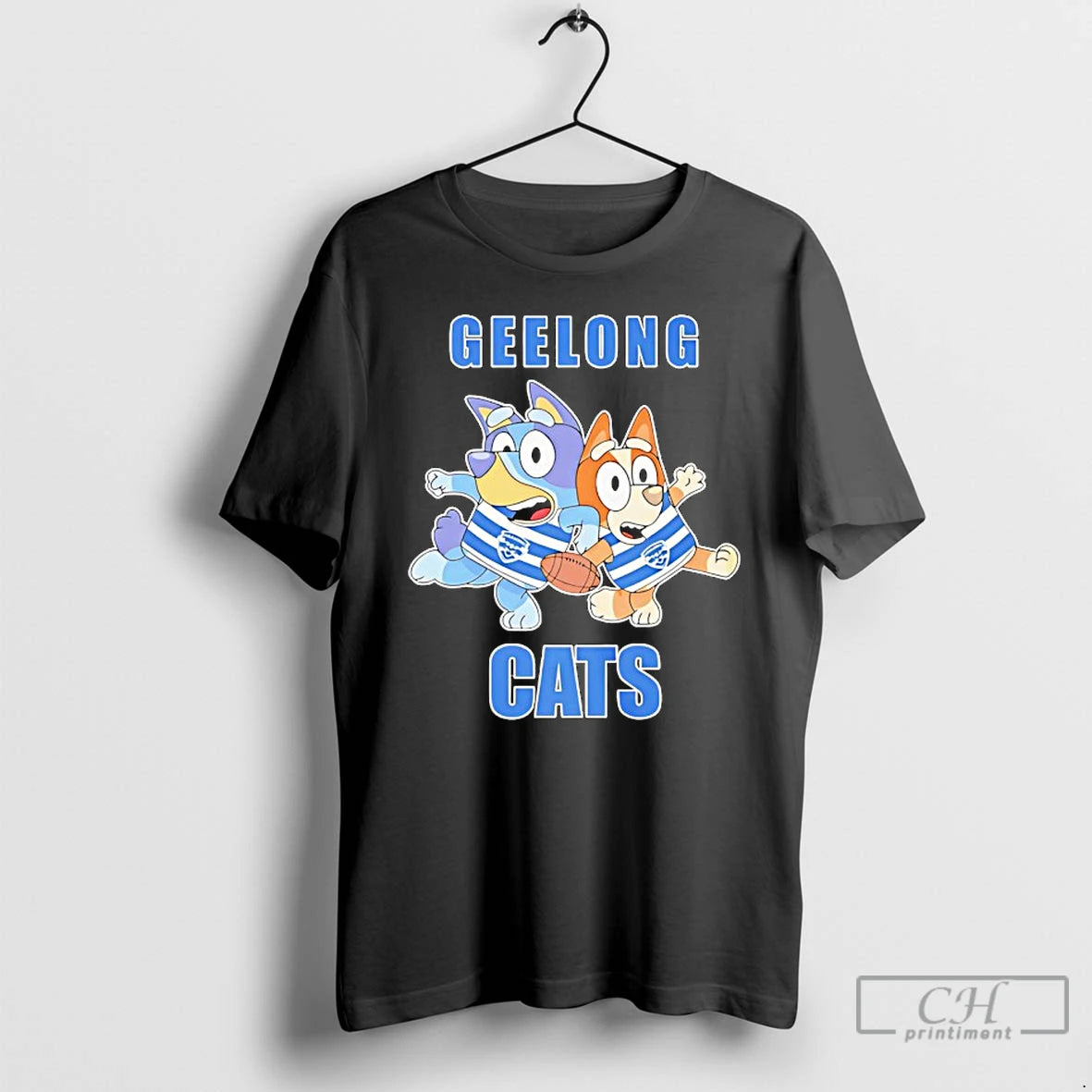 Classic Bluey Bingo Geelong Cats Football Fans Rugby Outfits