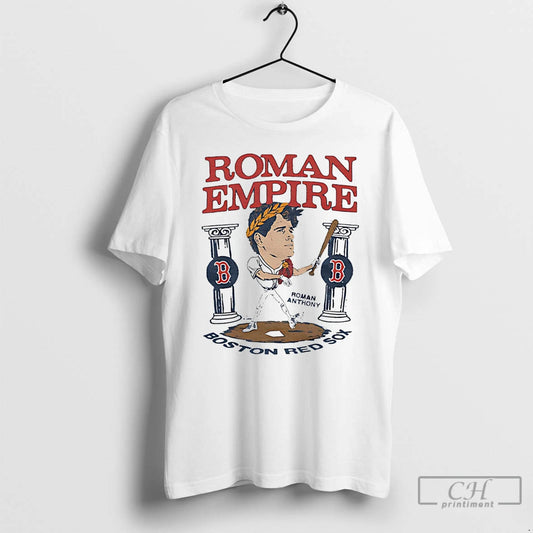 Classic Boston Red Sox Roman Anthony Roman Empire Signature Caricature