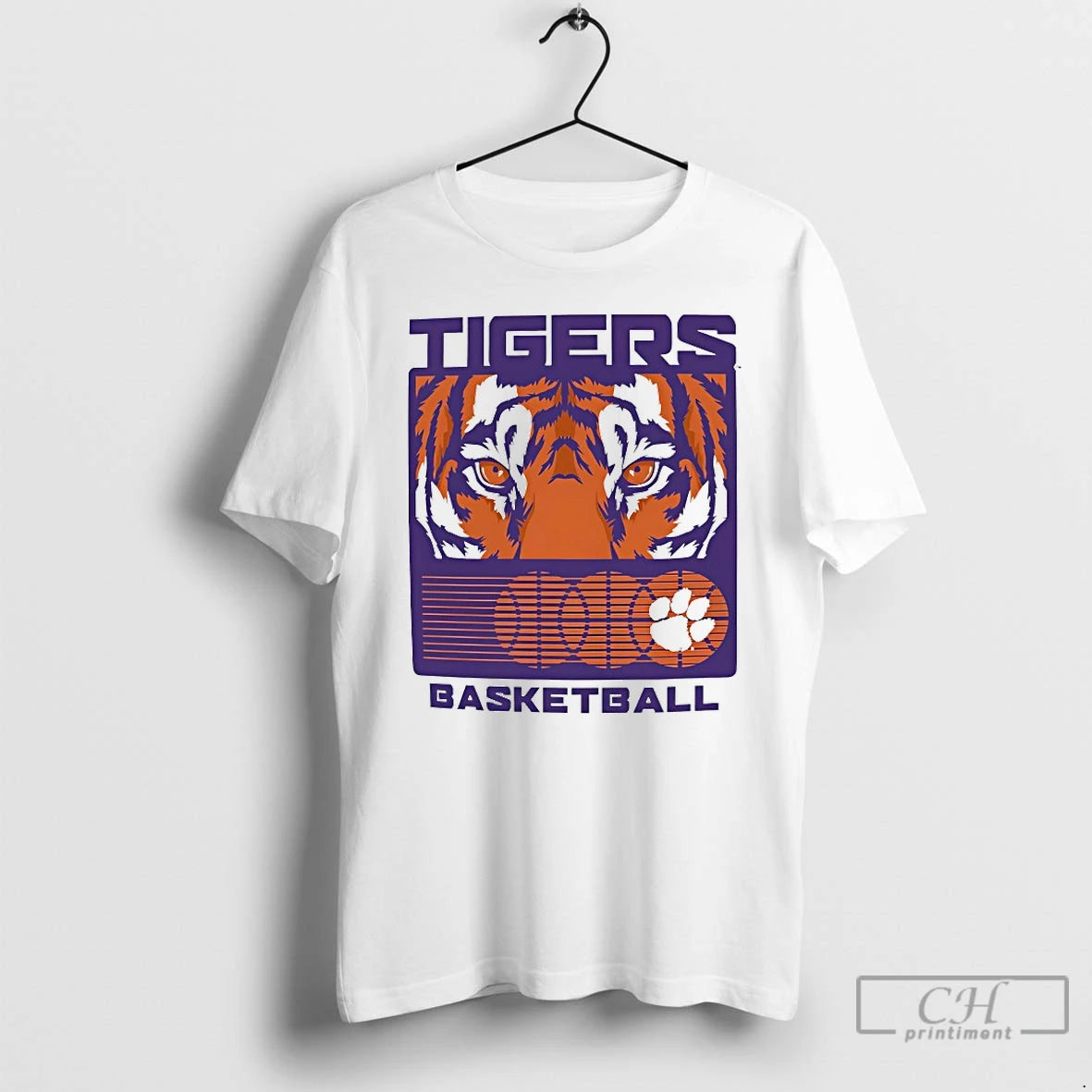 Classic Clemson Tigers Basketball Staredown