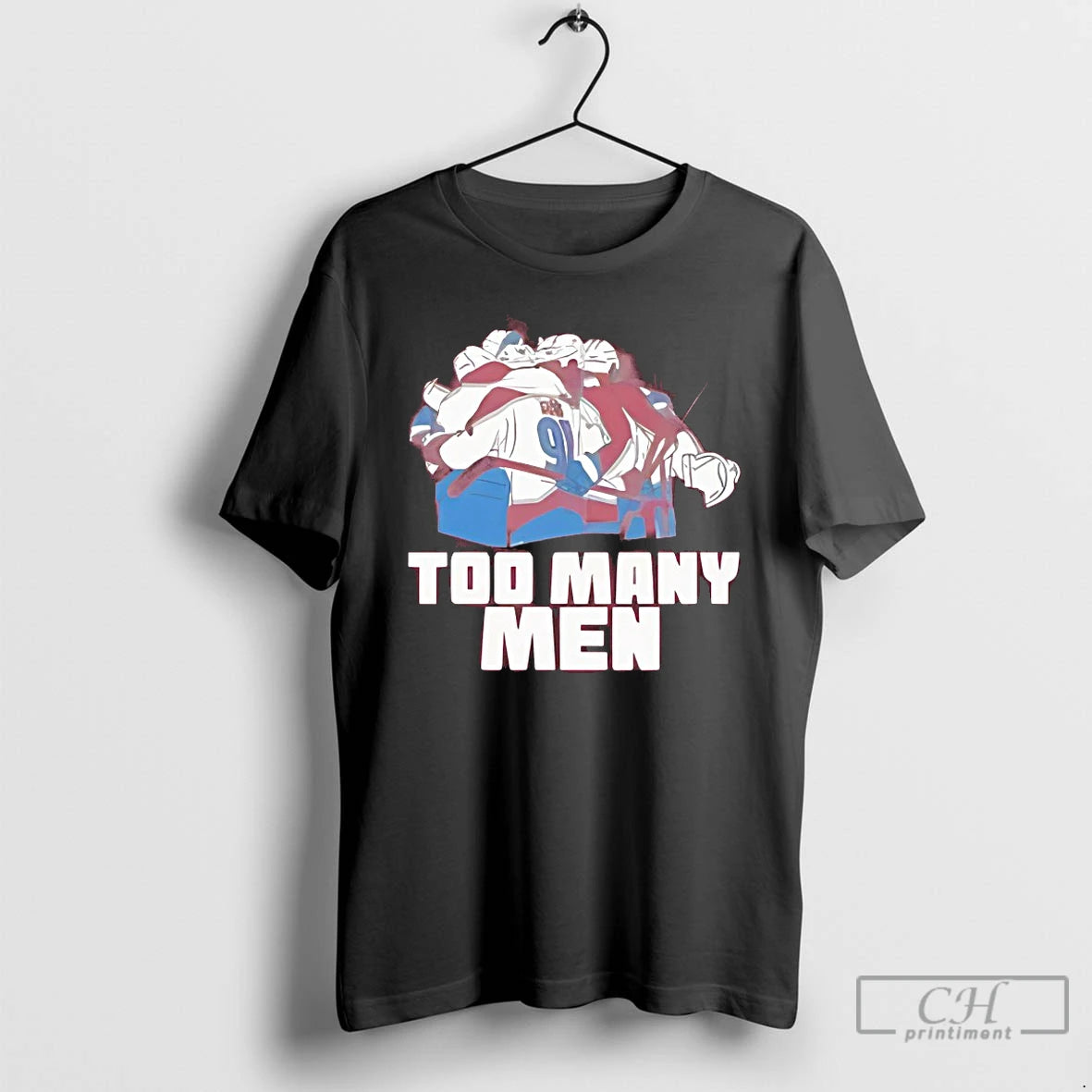 Classic Colorado Avalanche Too Many Men