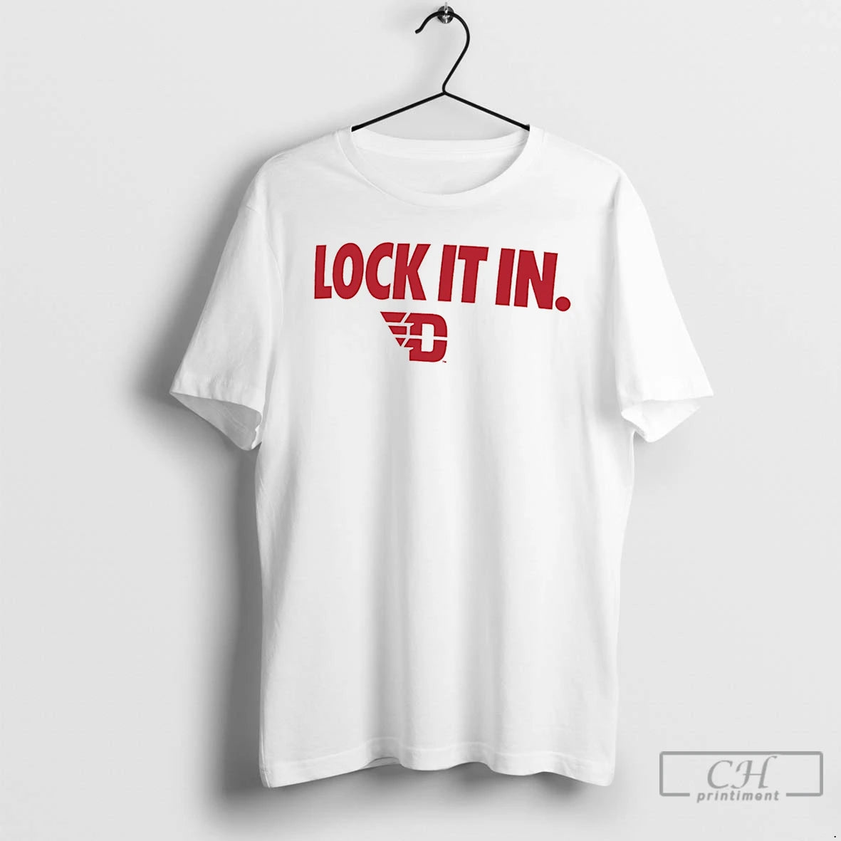 Classic Dayton Flyers Lock It In Logo