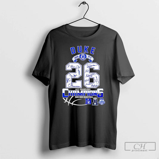 Classic Duke Mens Basketball 2026 Acc Champions 27 2 Signatures