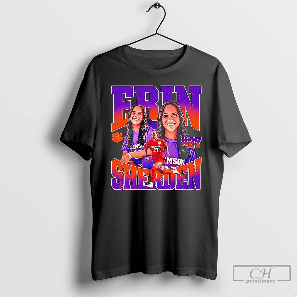 Classic Erin Sherden Clemson Basketball Ncaa Graphic 26
