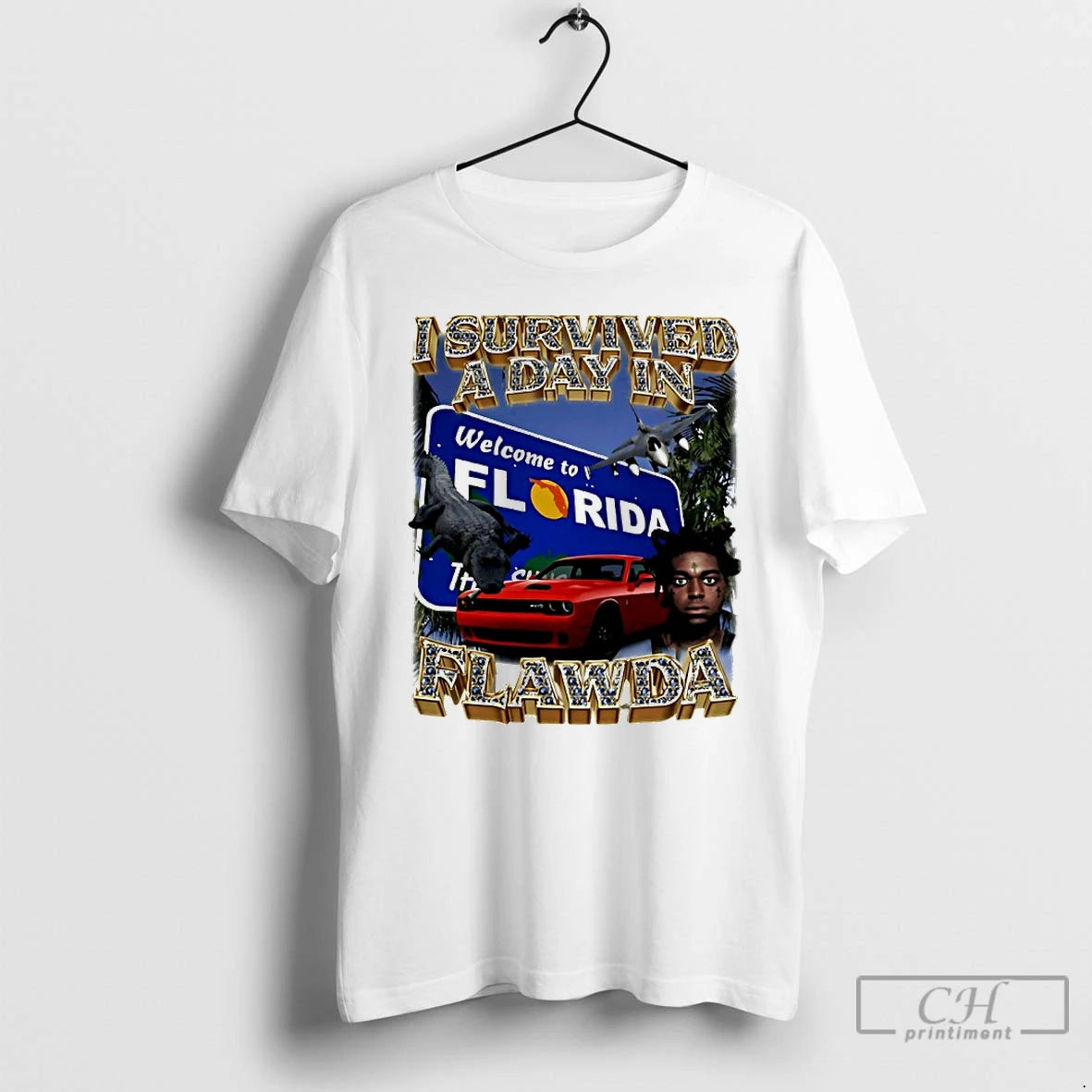 Classic I Survived A Day In Flawda 90s Bootleg