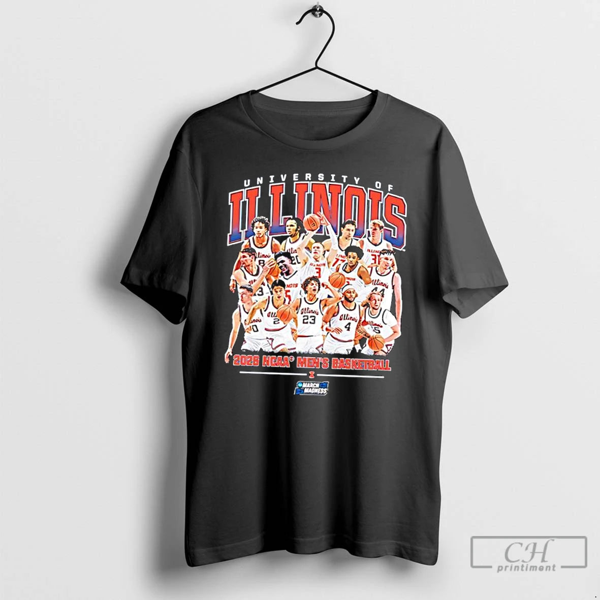 Classic Illinois Mens Basketball Ncaa March Madness 2026 Team