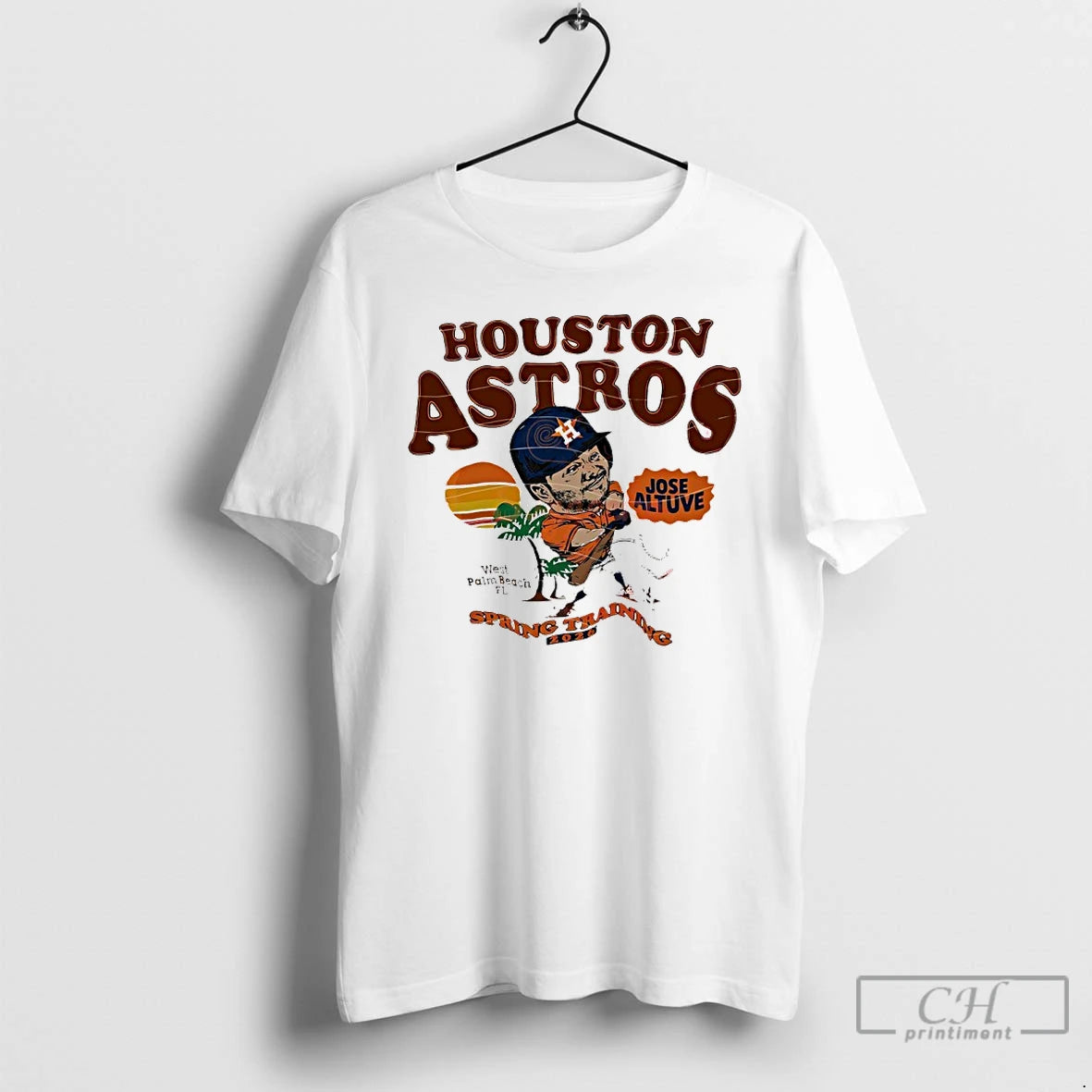Classic Jose Altuve Houston Astros West Palm Beach Spring Training 2026 Caricature T Shirts Sweater