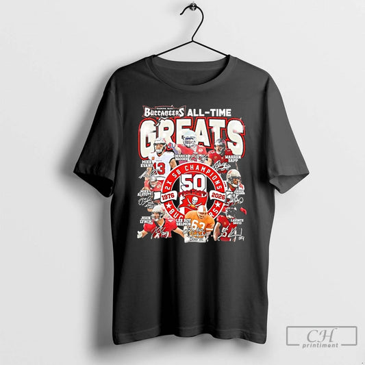 Classic Legends Tampa Bay Buccaneers All Time Greats 2x Sb Champions Signatures T Shirts Sweater