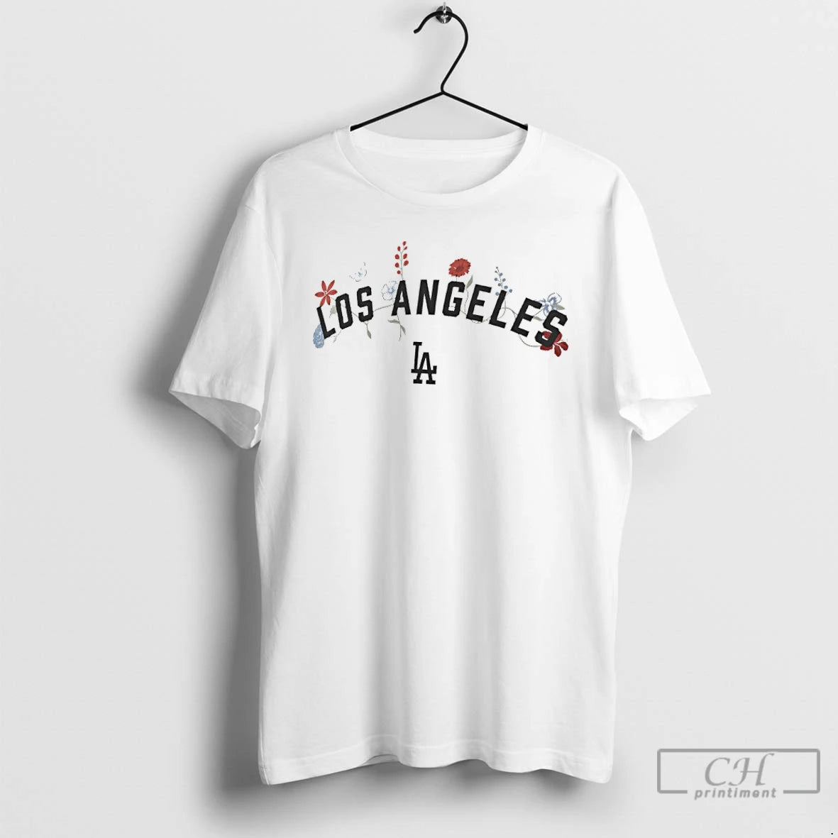 Classic Los Angeles Dodgers Elevated Botanical