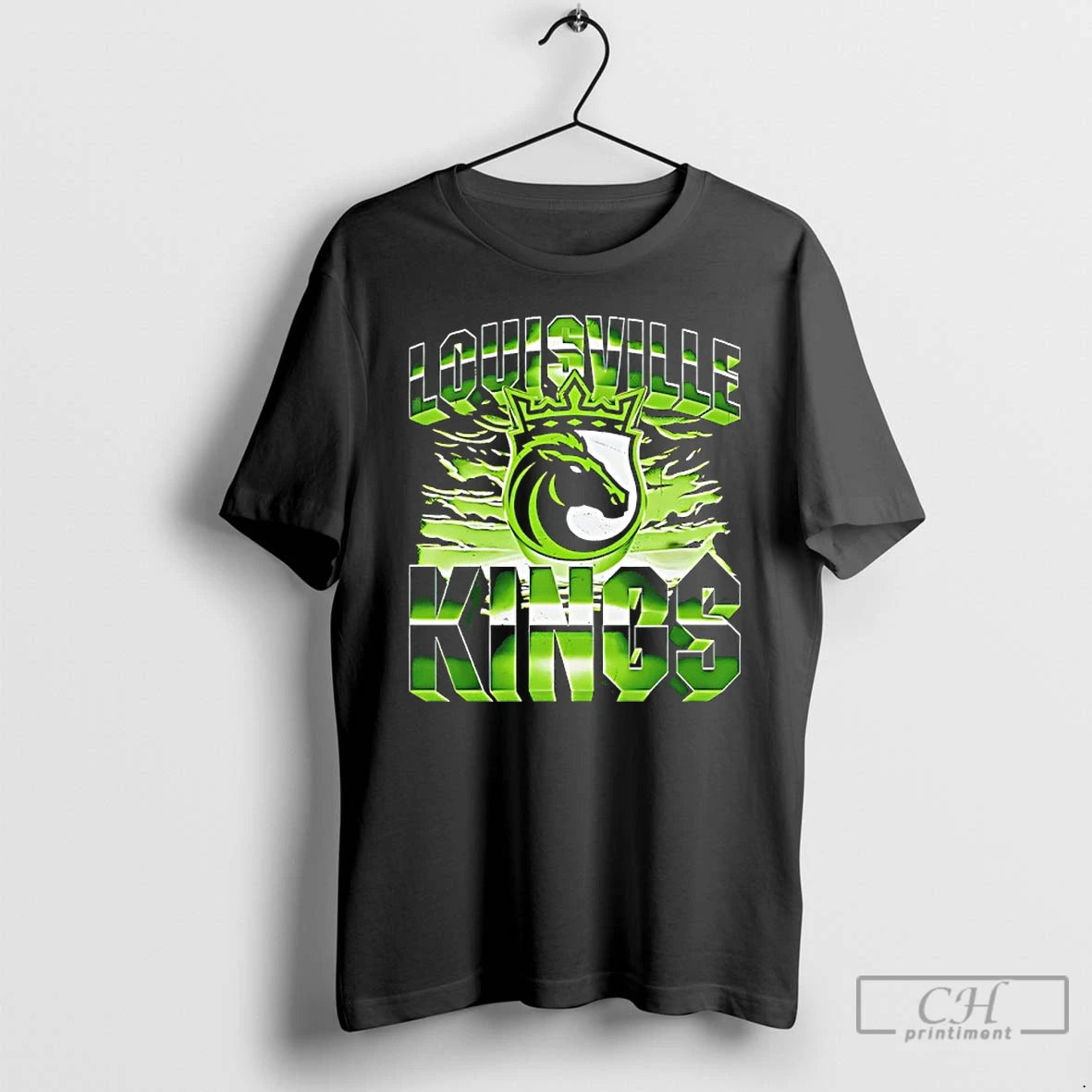 Classic Louisville Kings Football Logo Graphic Vintage
