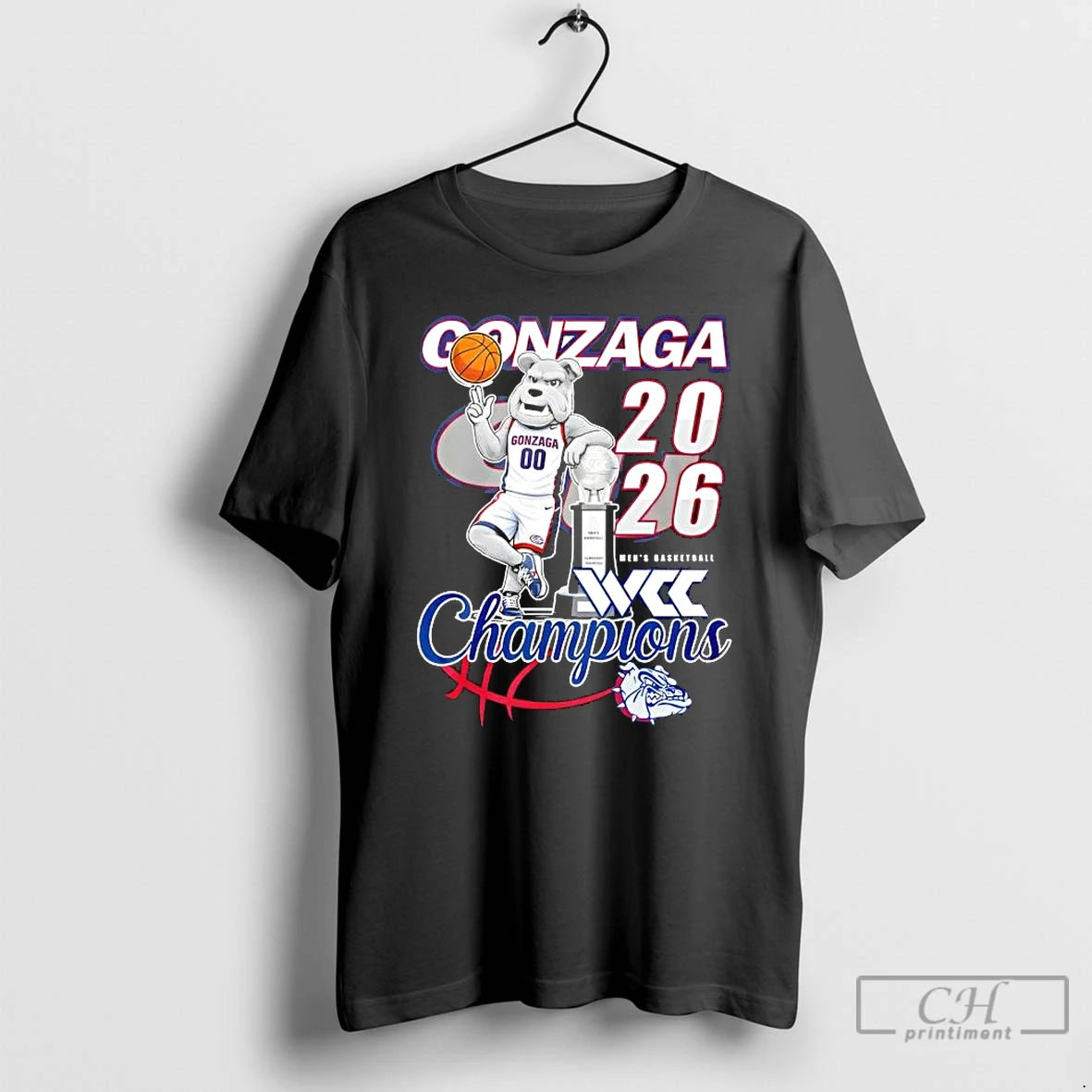 Classic Mascot Gonzaga Bulldogs Mens Basketball Champions