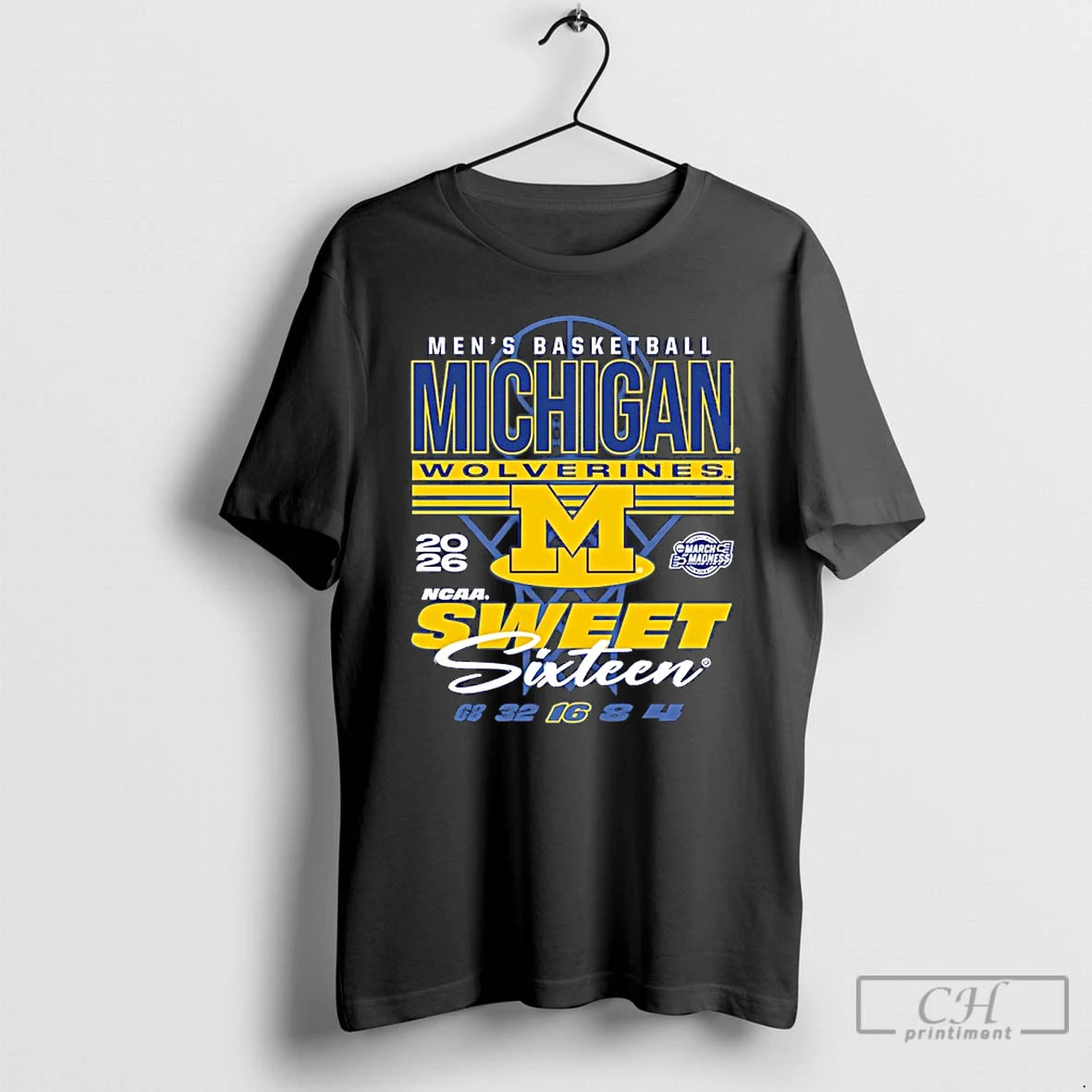 Classic Michigan Wolverines 2026 Ncaa March Madness Sweet 16 Bound
