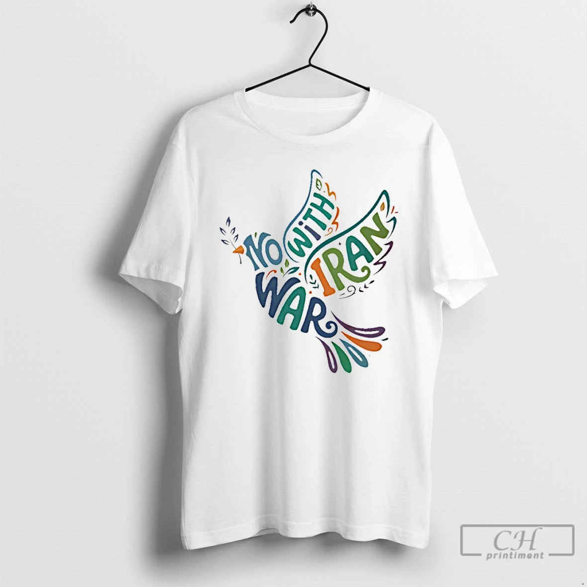 Classic No War With Iran Peace Dove