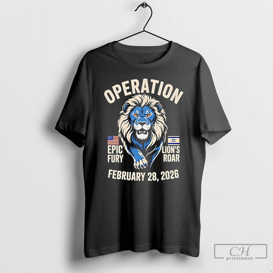 Classic Operation Lions Roar February 28 2026 Tee Israel America