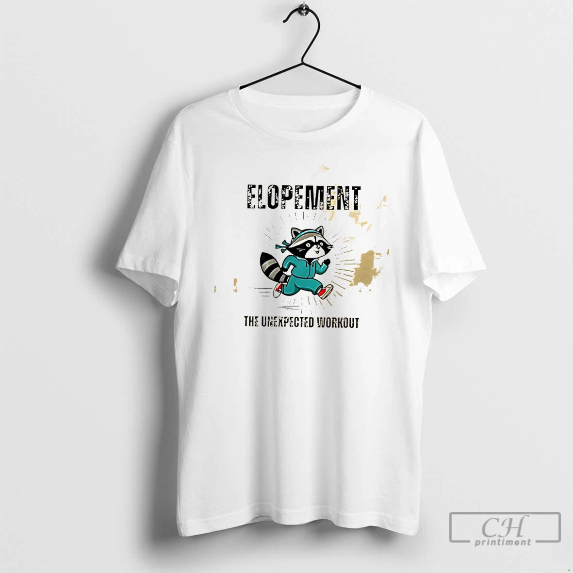Classic Raccoon Runing Elopement The Unexpected Workout