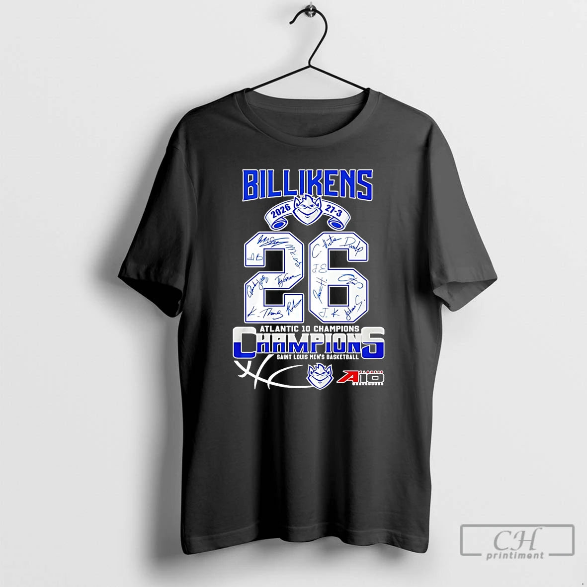 Classic Saint Louis Billikens Mens Basketball 2026 Atlantic 10 Champions Signatures