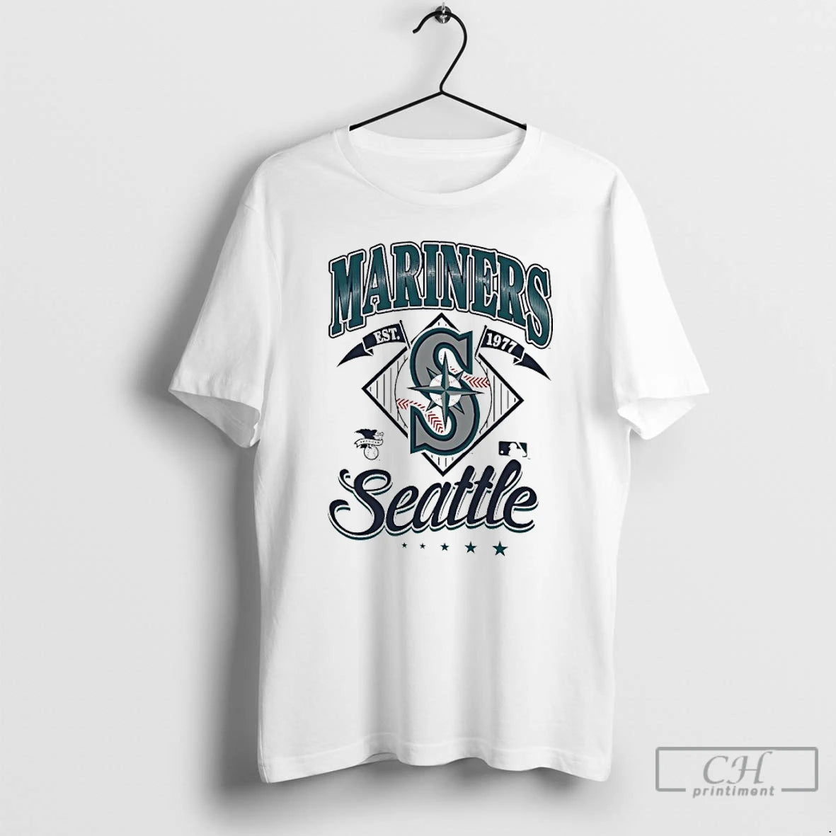 Classic Seattle Mariners Baseball National League Est 1977