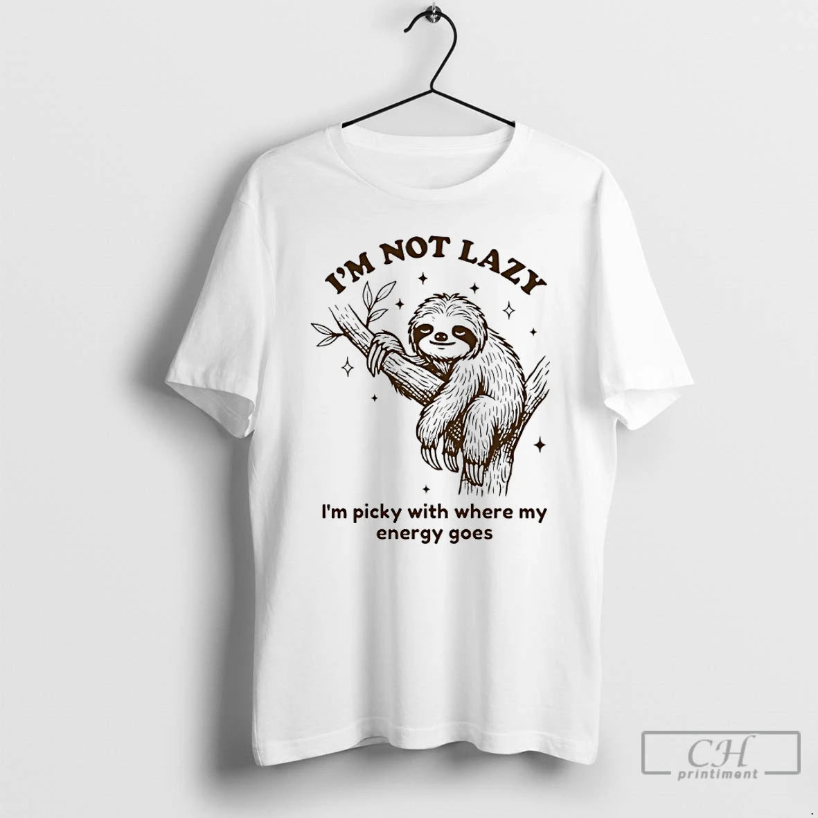Classic Sloth Im Not Lazy Im Picky With Where My Energy Goes T Shirts Sweater