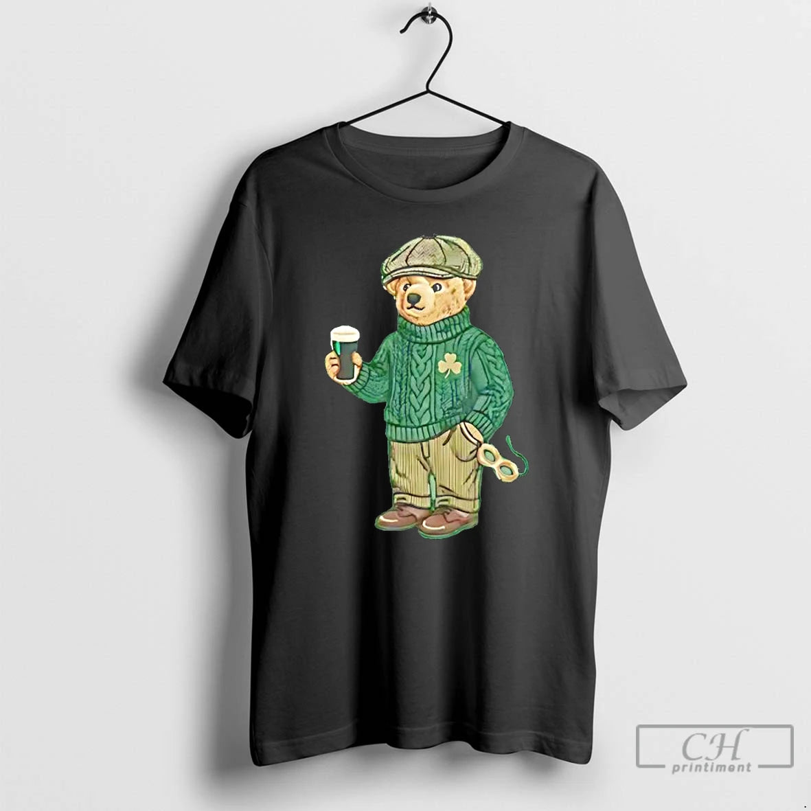 Classic St Patricks Day Bear Character