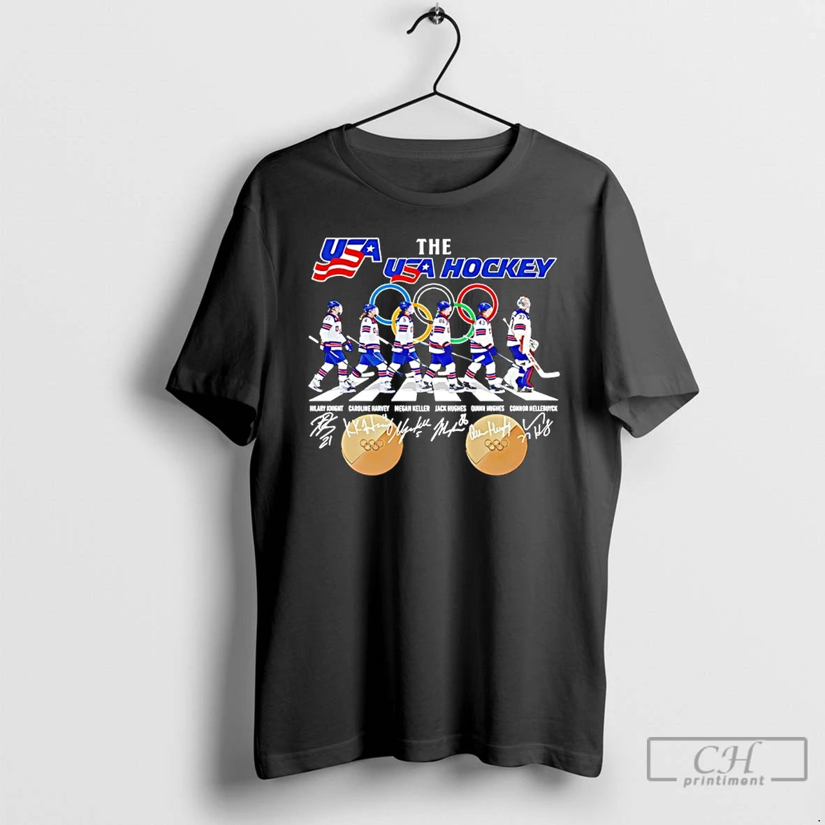 Classic The Usa Hockey 2026 Player Walking Abbey Road Signature
