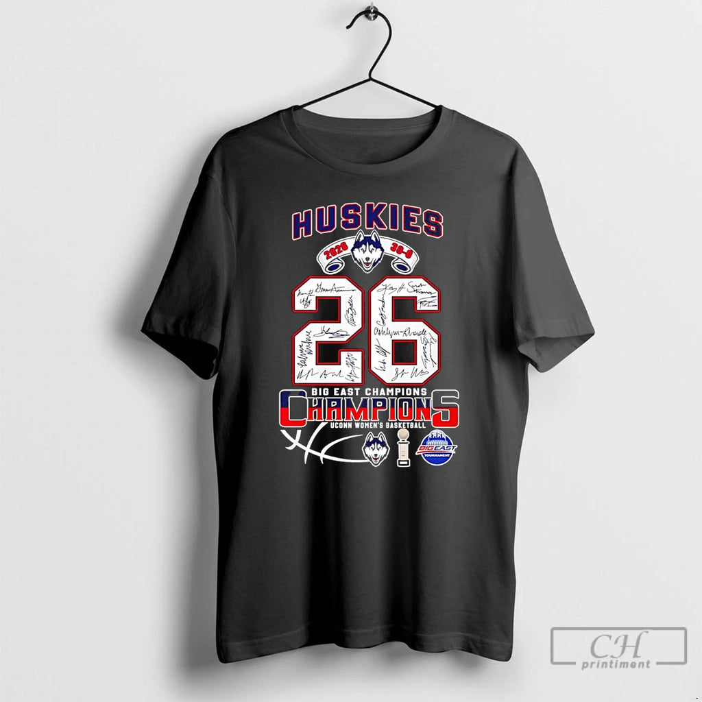Classic Uconn Huskies 2026 Big East Champions 30 0 Signatures
